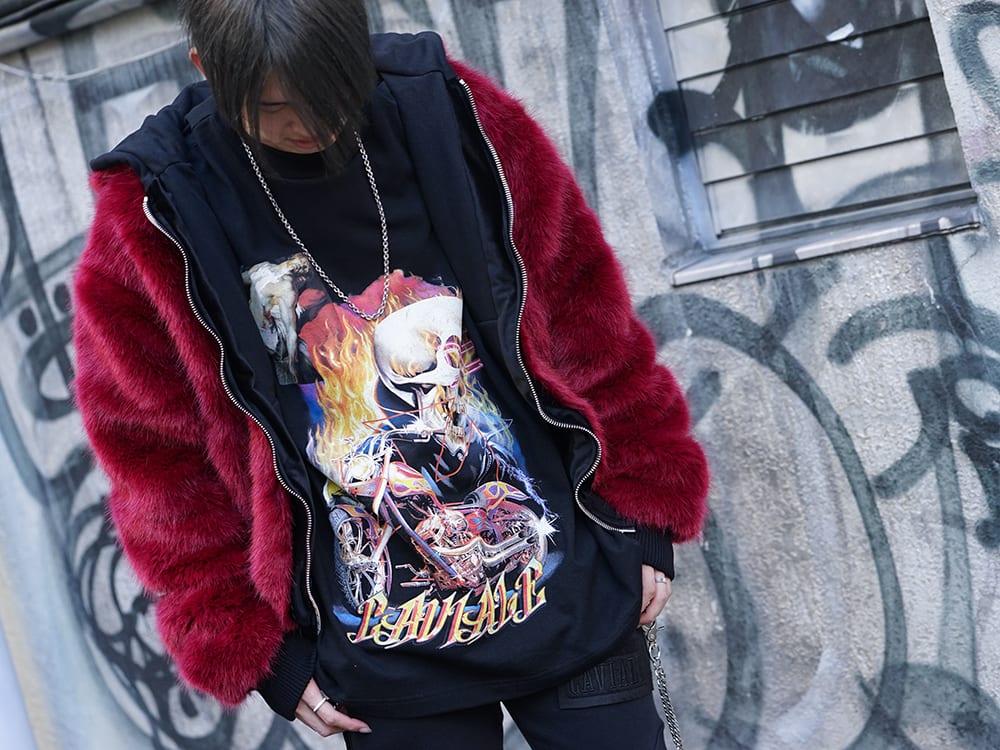 CAVIALE Fur Lined Reversible Hoodie Autumn Winter Styling !! - 2-001