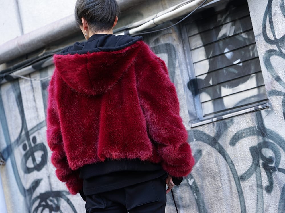 CAVIALE Fur Lined Reversible Hoodie Autumn Winter Styling !! - 2-006