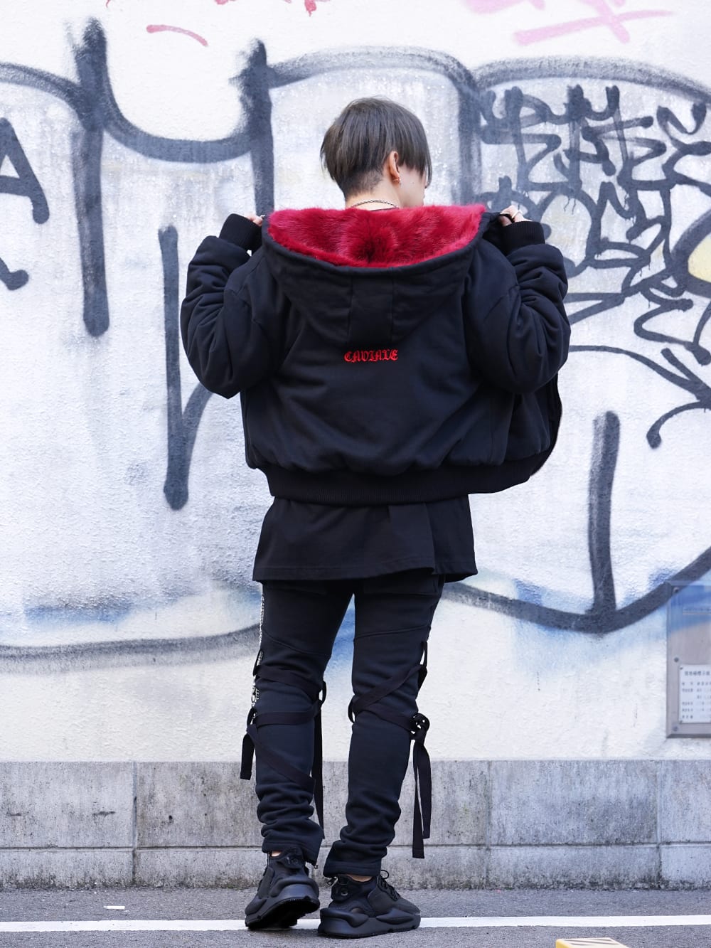 CAVIALE Fur Lined Reversible Hoodie Autumn Winter Styling !! - 3-003