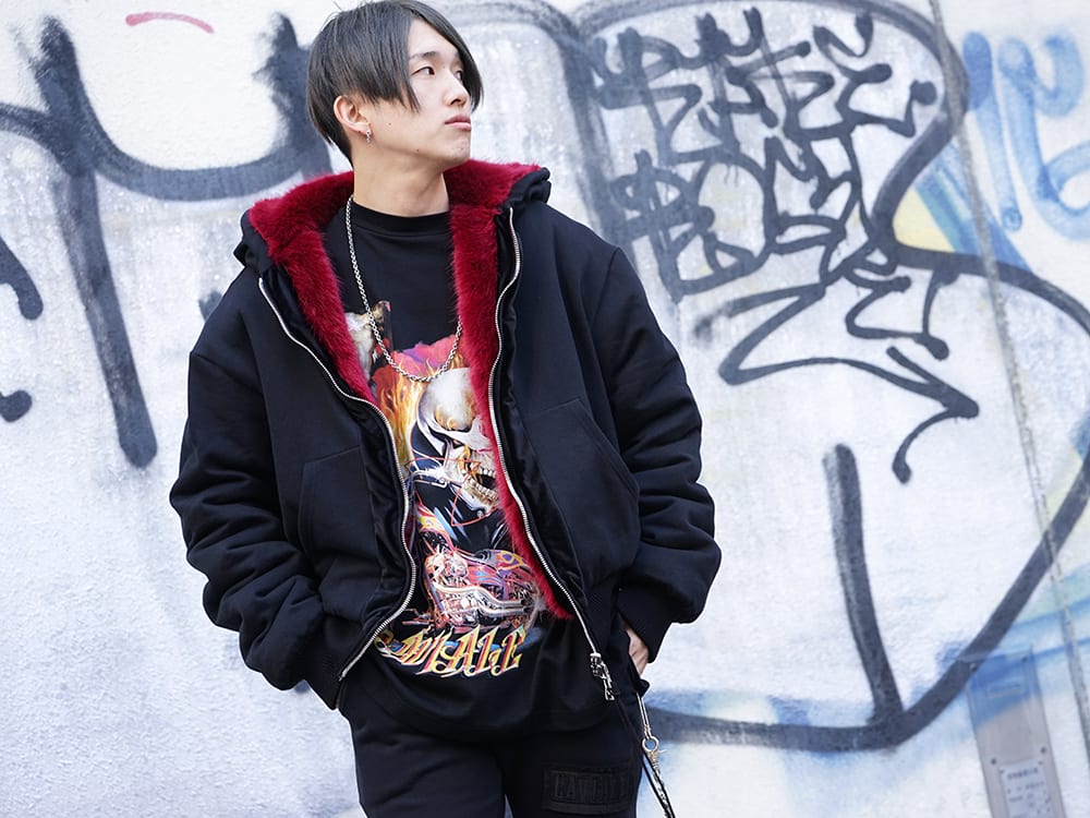 CAVIALE Fur Lined Reversible Hoodie Autumn Winter Styling !! - 4-001