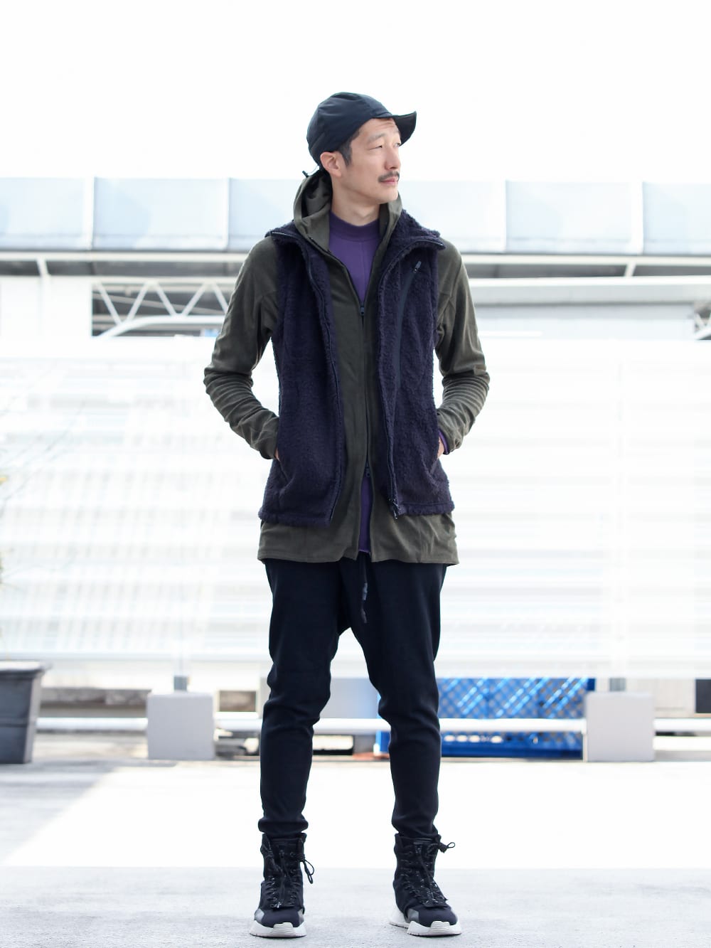 .LOGY Kyoto【 CROSS NECK HOODY 】VEST STYLING!!! - 1-001