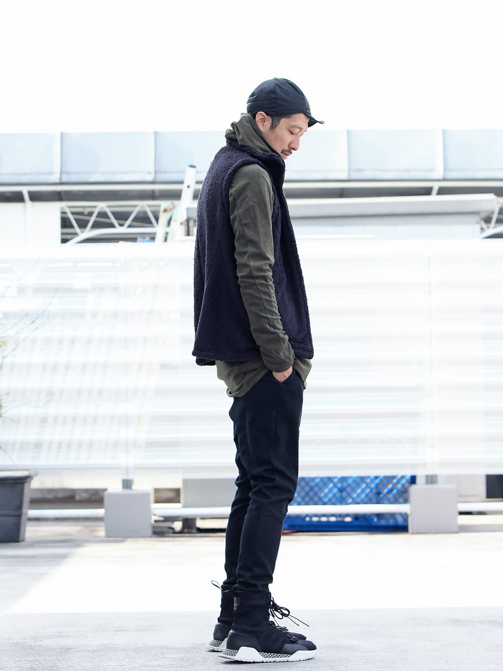 .LOGY Kyoto【 CROSS NECK HOODY 】VEST STYLING!!! - 1-002