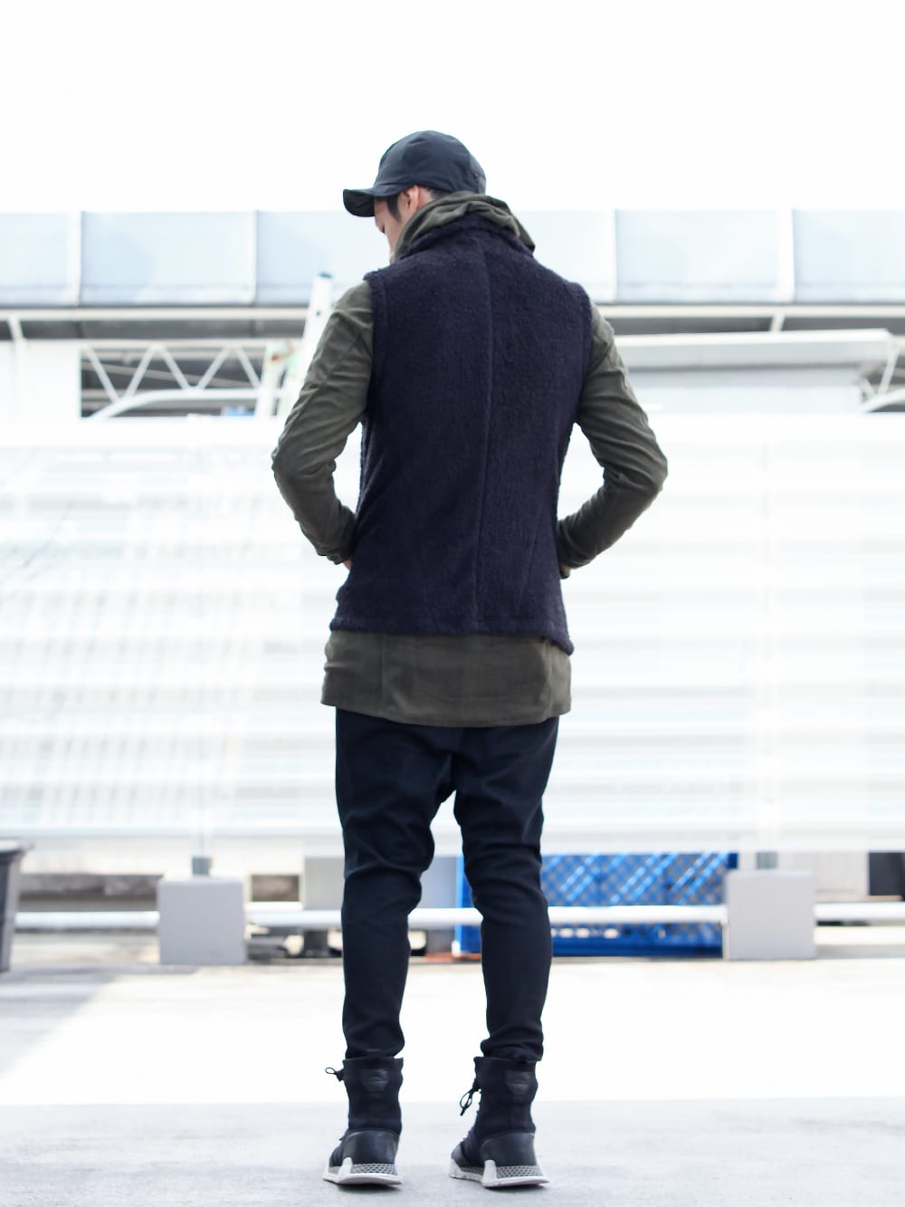 .LOGY Kyoto【 CROSS NECK HOODY 】VEST STYLING!!! - 1-003