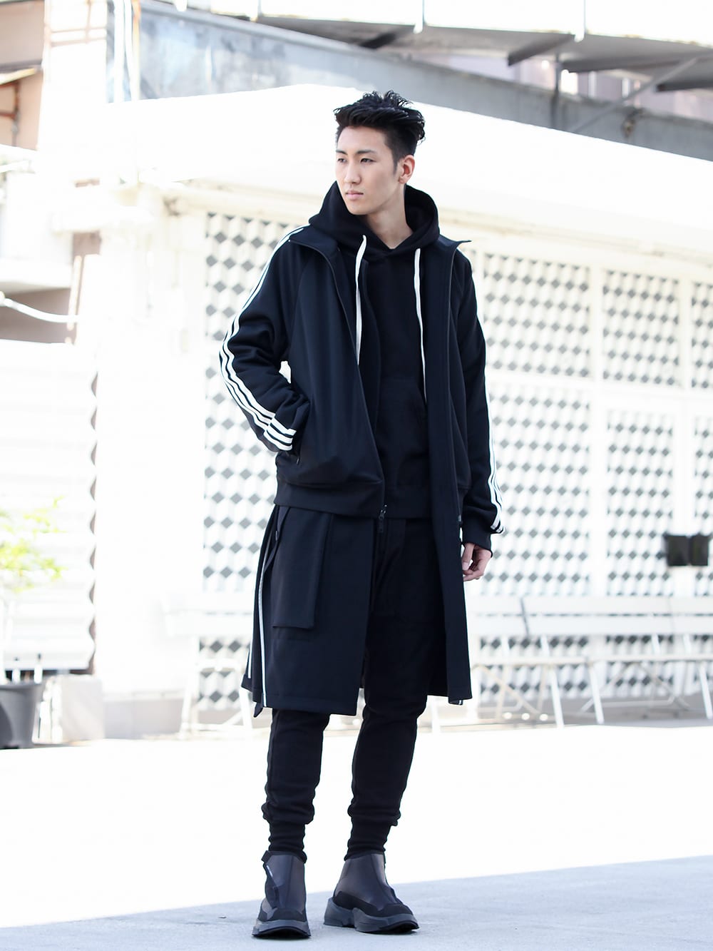 .LOGY kyoto 19-20AW Y-3【3 STP Reversible Layered Track coat】 STYLE!! - 3-001