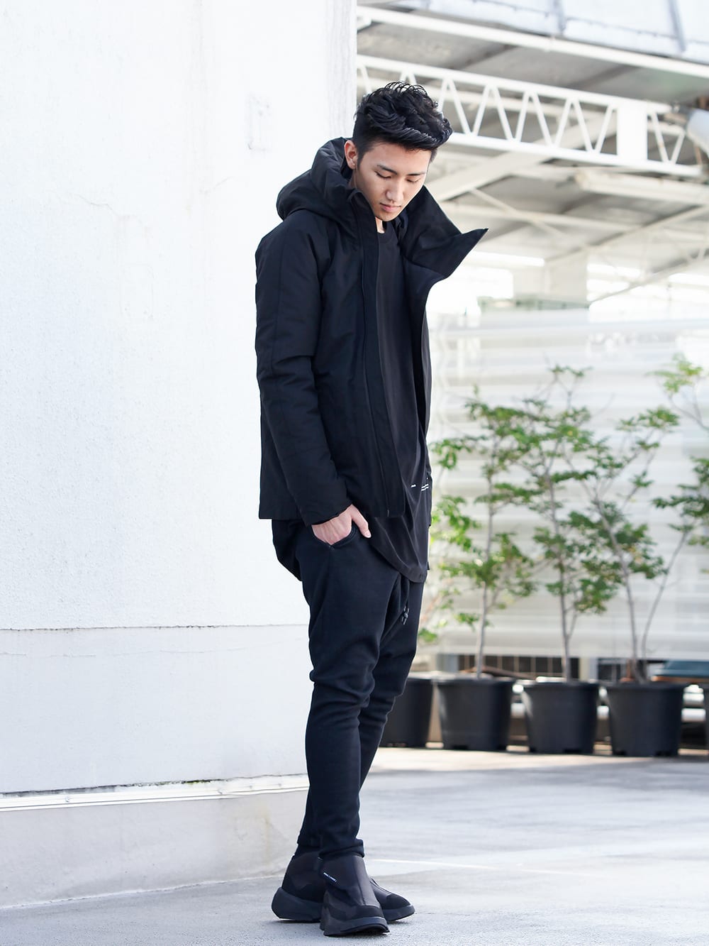 LOGY kyoto PRE 20SS RIPVANWINKLE 【DOWN JACKET】 BLACK STYLE