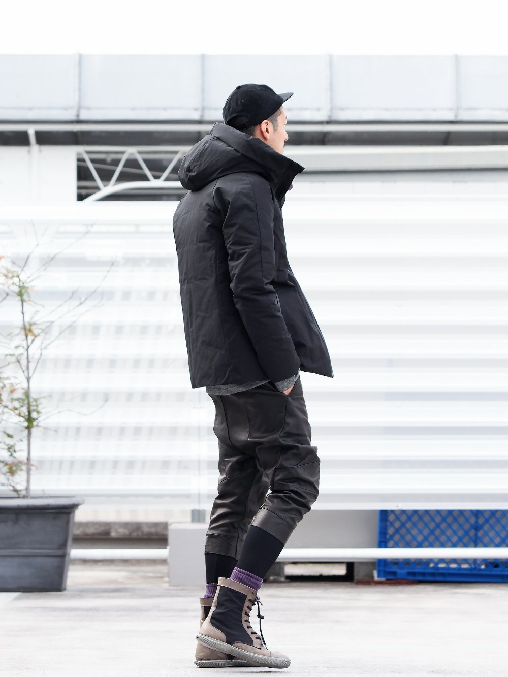 .LOGY kyoto RIPVANWINKLE【 CROPPED LEATHER PANTS 】LEGGINGS LAYERED STYLING!!! - 1-002