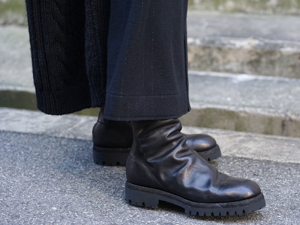 Yohji Yamamoto 19-20AW No Collar Long Cardigan Layered Style - 3-004