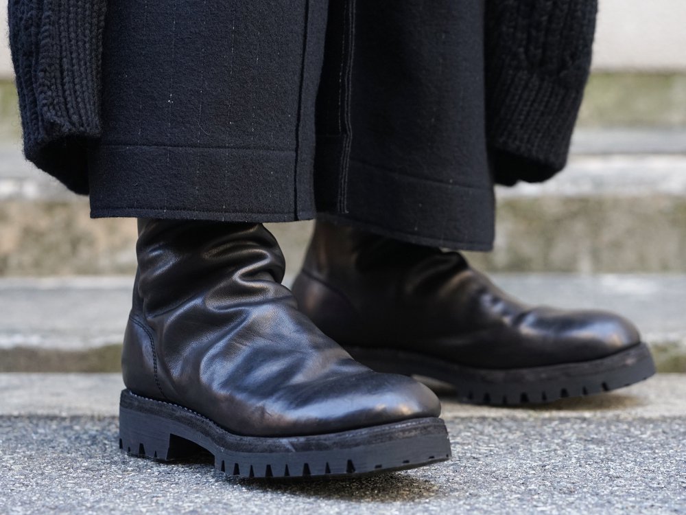 Yohji Yamamoto 19-20AW No Collar Long Cardigan Layered Style - 3-005