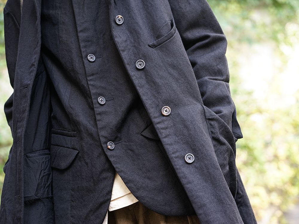 ZIGGY CHEN 19-20AW Wool Linen Jacket x Coat Style - 2-003