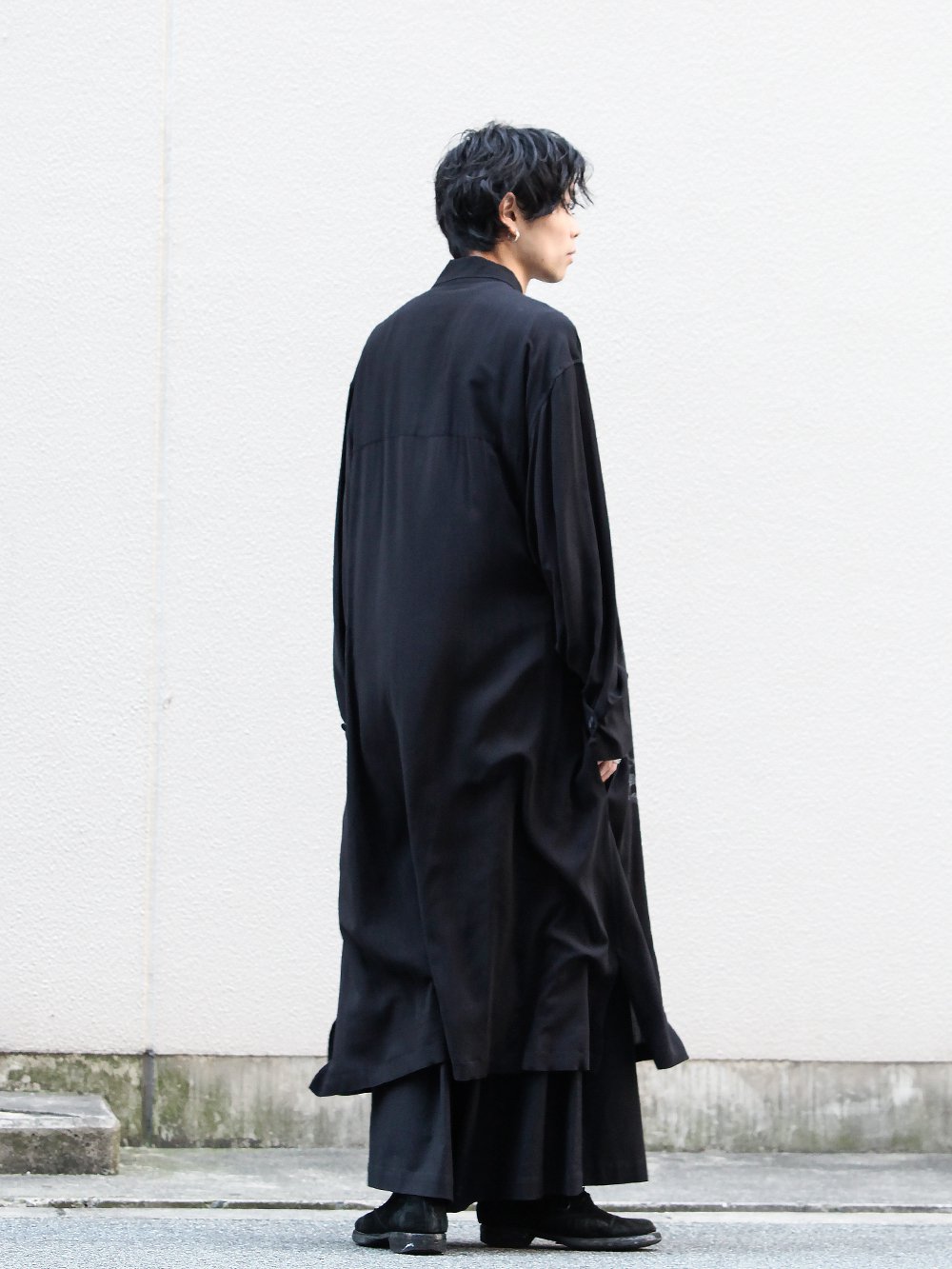 Yohji Yamamoto 19-20AW Snake woman Print Shirt coat Style - 1-003