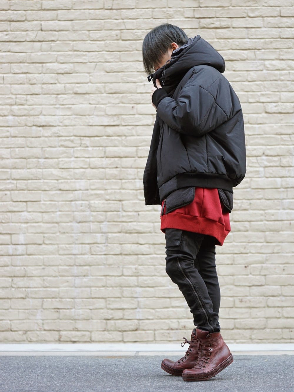 NILøS Black × Deep Red 19aw Styling !! - 1-002