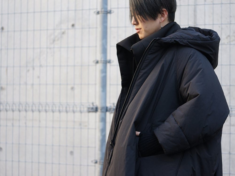 NILøS Balloon Down Hoodie 19aw Styling !! - 2-003