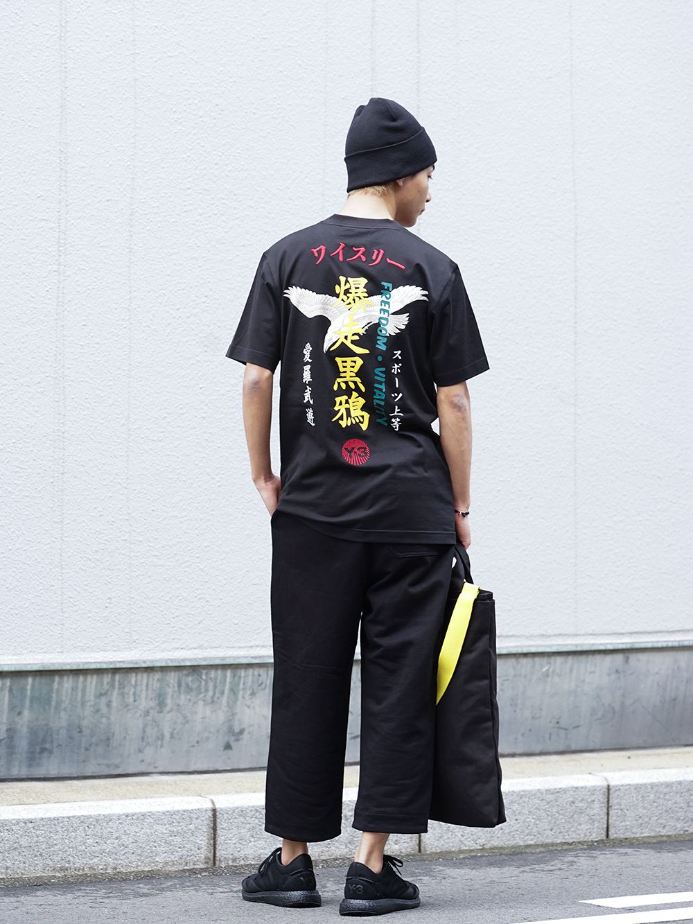 Y3 Y-3 クラシックテリークロップドパンツ-