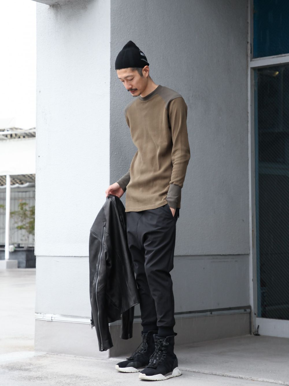 .LOGY kyoto The Viridi-anne【 LEATHER RIDERS 】GATHER JOGGER PANTS STYLING!!! - 3-001