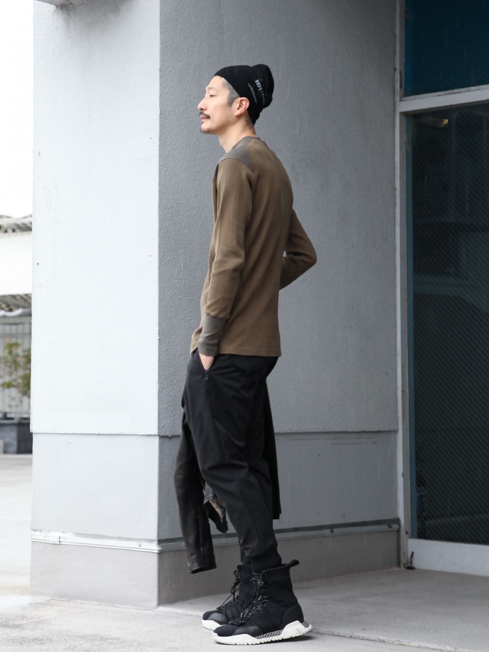 .LOGY kyoto The Viridi-anne【 LEATHER RIDERS 】GATHER JOGGER PANTS STYLING!!! - 3-002
