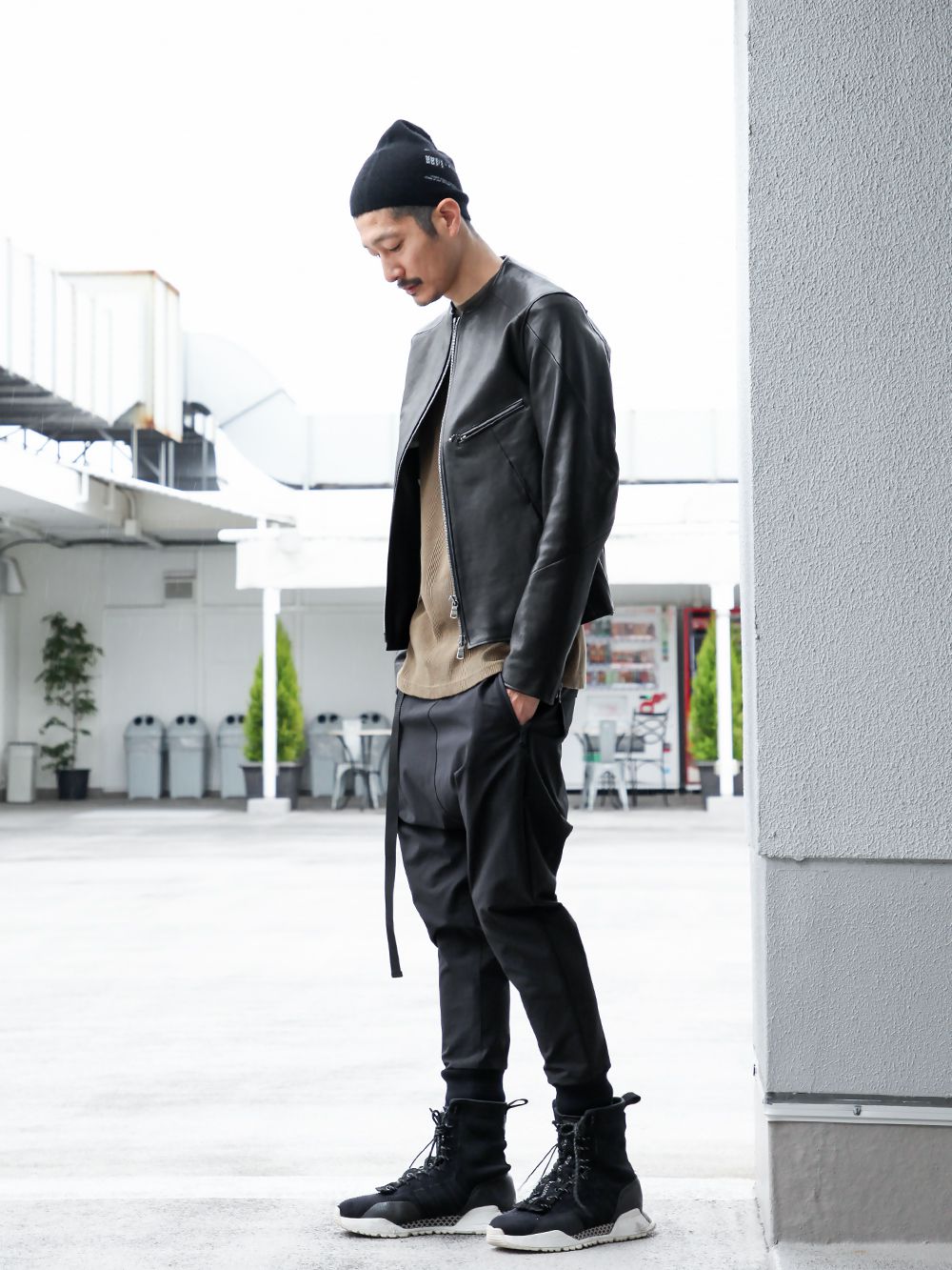 .LOGY kyoto The Viridi-anne【 LEATHER RIDERS 】GATHER JOGGER PANTS STYLING!!! - 5-001