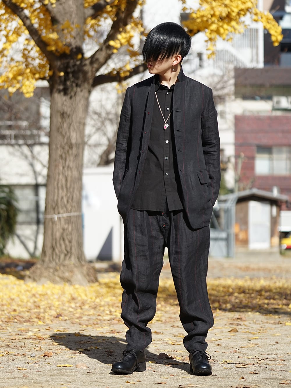 NUDE:MM Black × Red 20ss Set Up Styling !! - 4-001