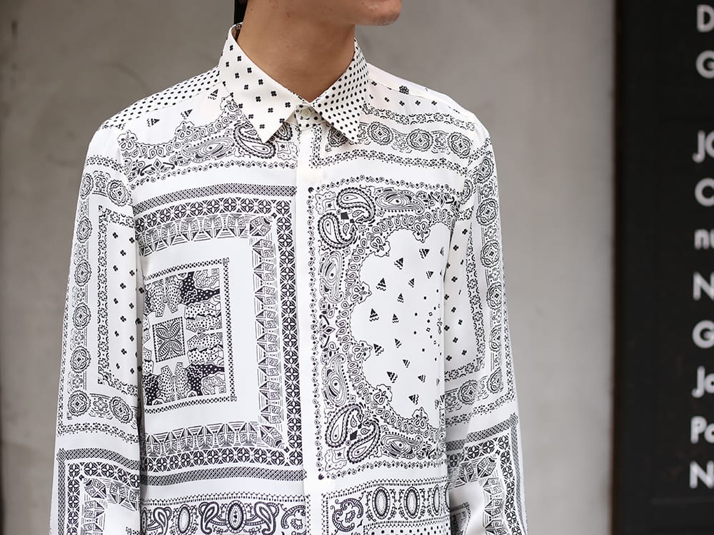 GalaabenD 20SS Military Coat x Bandana print Long shirt Styling - 3-003