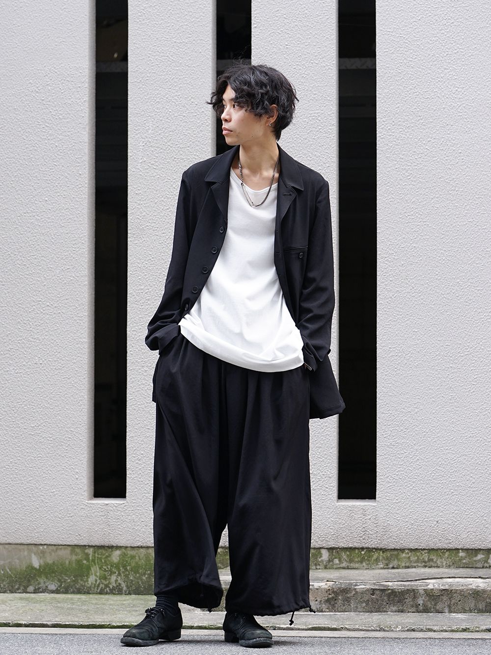 Yohji Yamamoto - ヨウジヤマモト Elegant Work Jacket Style ...