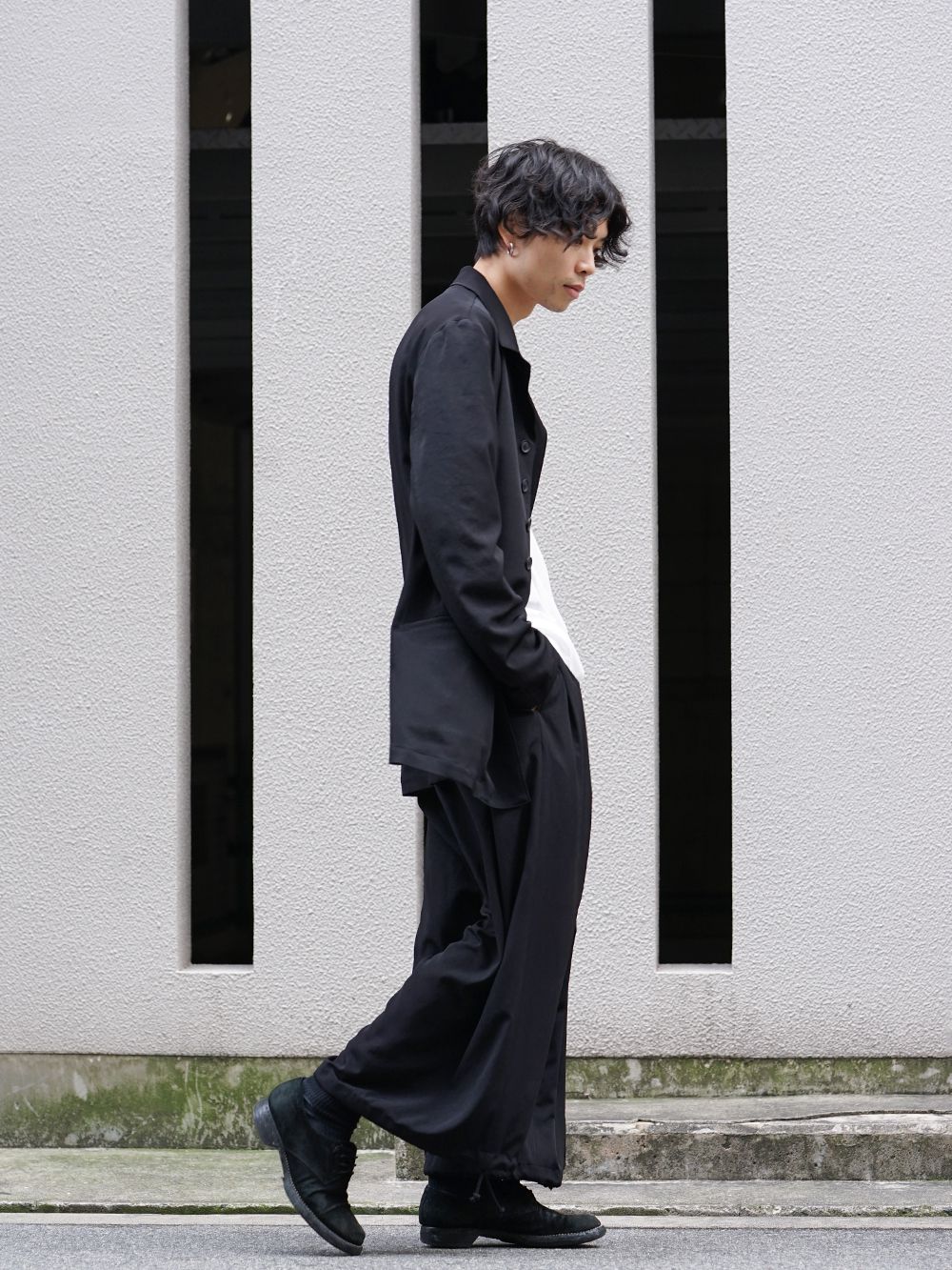 Yohji Yamamoto - ヨウジヤマモト Elegant Work Jacket Style ...