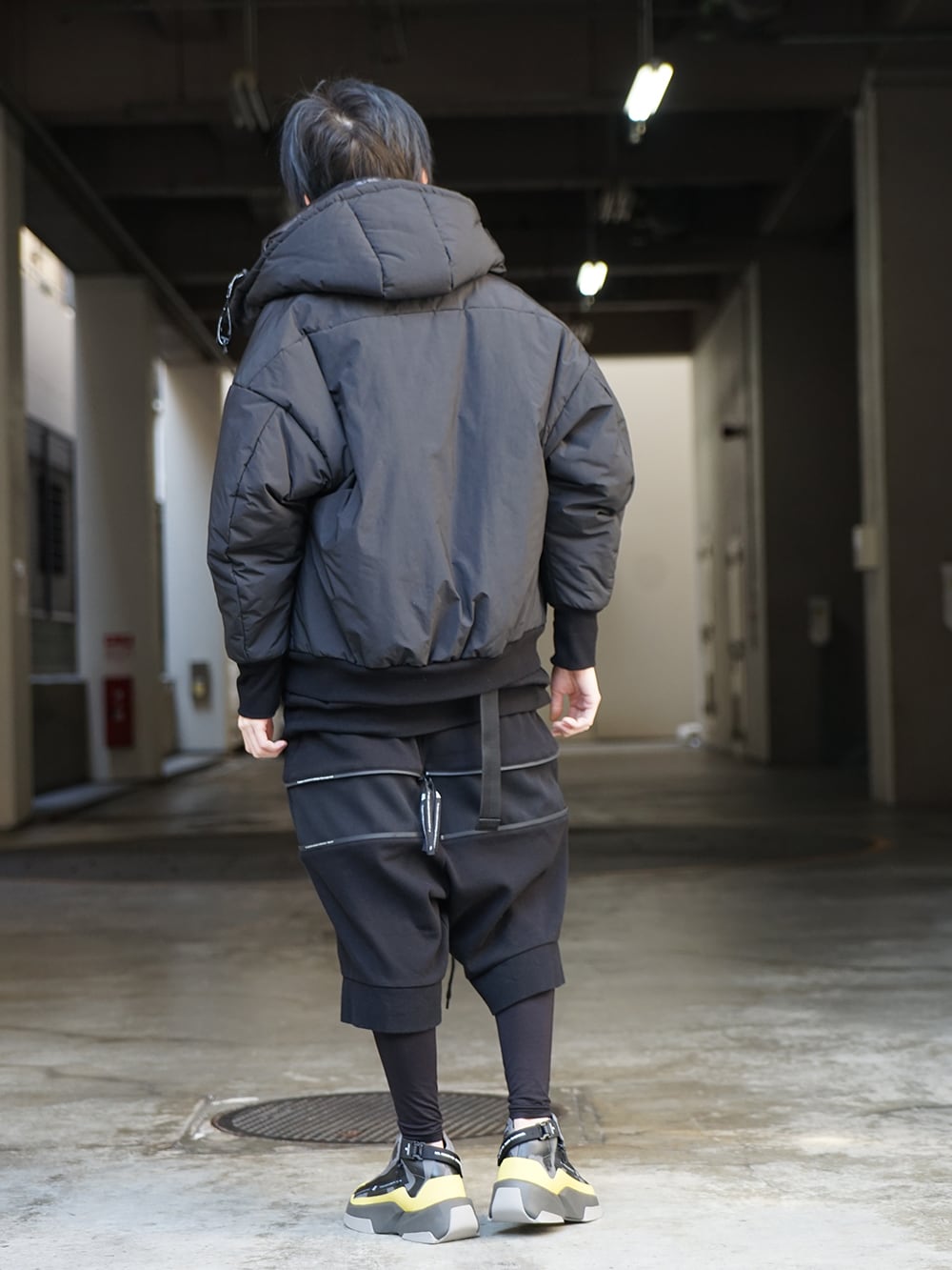 NILøS 20ss Flexibility ZIP Set up Black Styling !! - 1-003