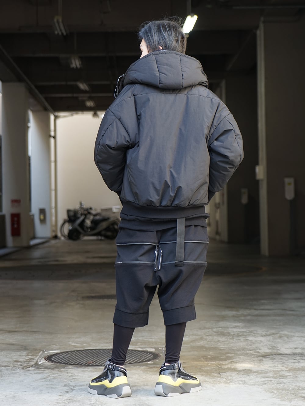 NILøS 20ss Flexibility ZIP Set up Black Styling !! - 2-001