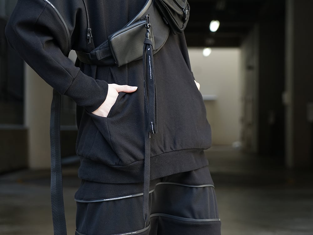 NILøS 20ss Flexibility ZIP Set up Black Styling !! - 3-003