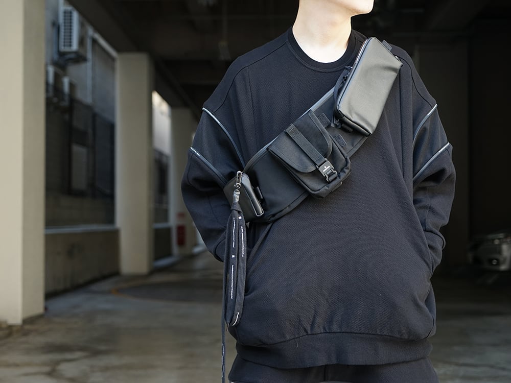 NILøS 20ss Flexibility ZIP Set up Black Styling !! - 3-004