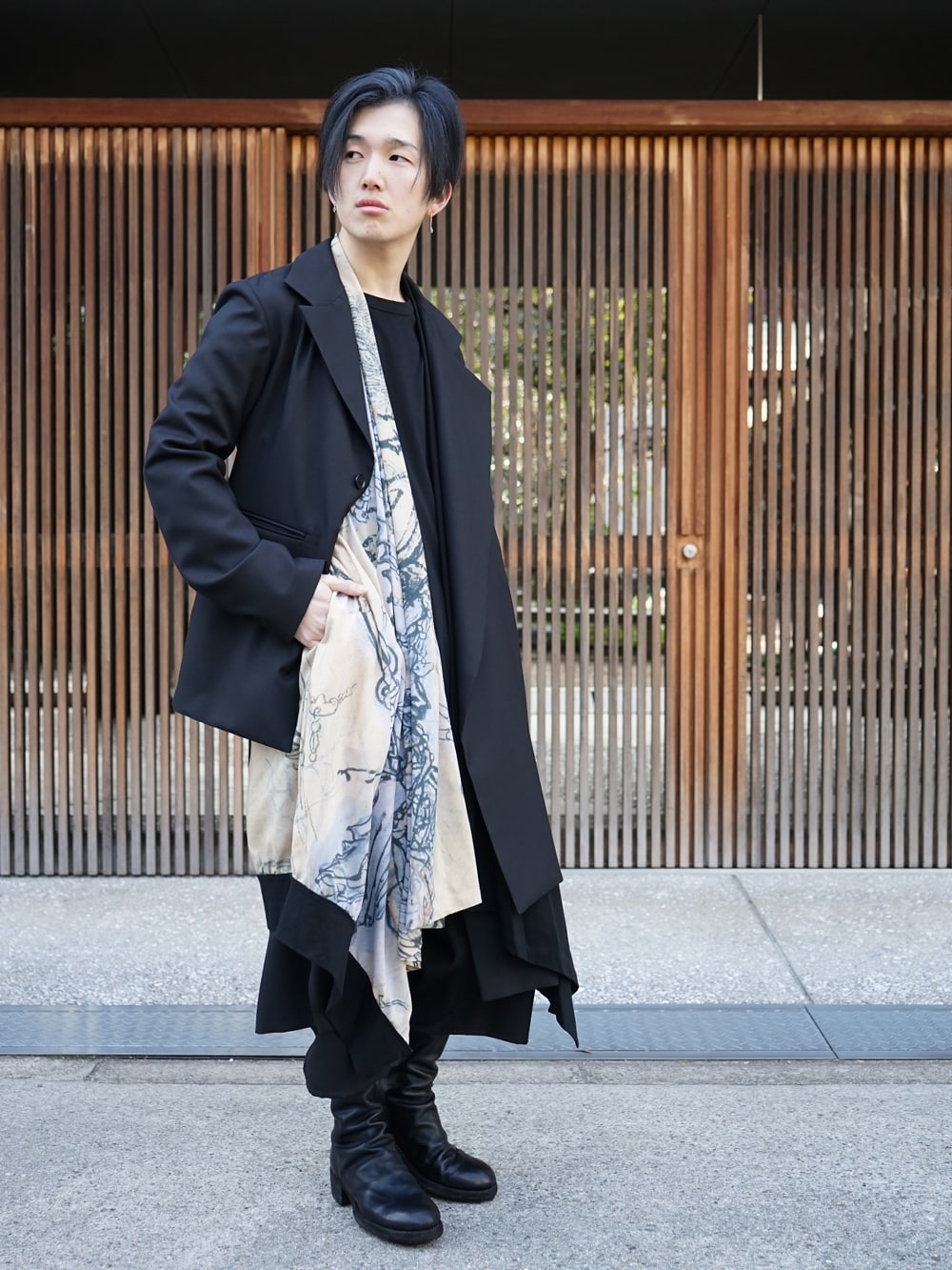 Ground Y x Kyousai Kawanabe drape layered Styling - 1-004