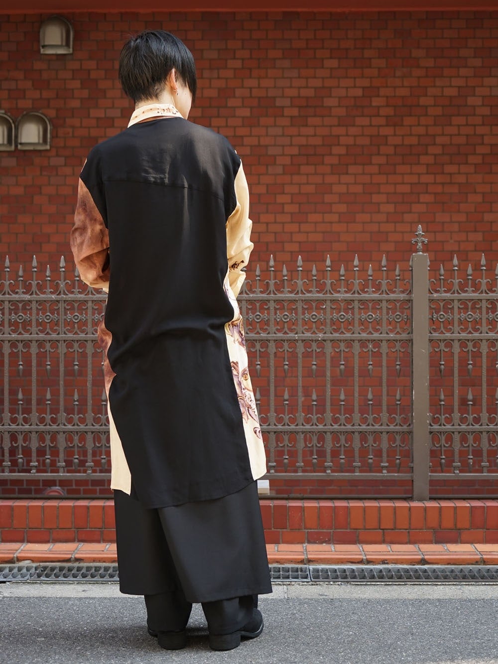 Ground Y x Kyousai Kawanabe graphic Long shirt styling !! - 3-004