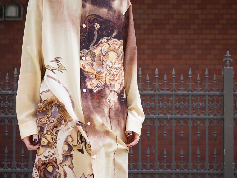 Ground Y x Kyousai Kawanabe graphic Long shirt styling !! - 3-006