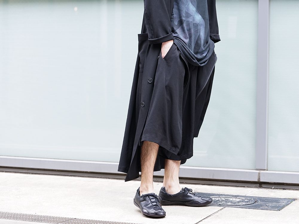 Yohji Yamamoto 20SS Shorts x Long Coat Style - FASCINATE BLOG