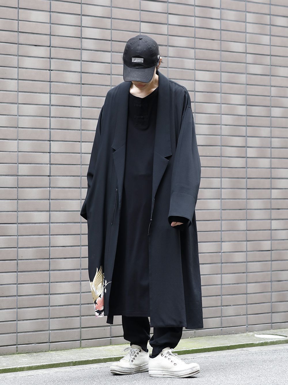 激安買うなら Yohji Yamamoto 20SS シルク 変形ロングジャケット