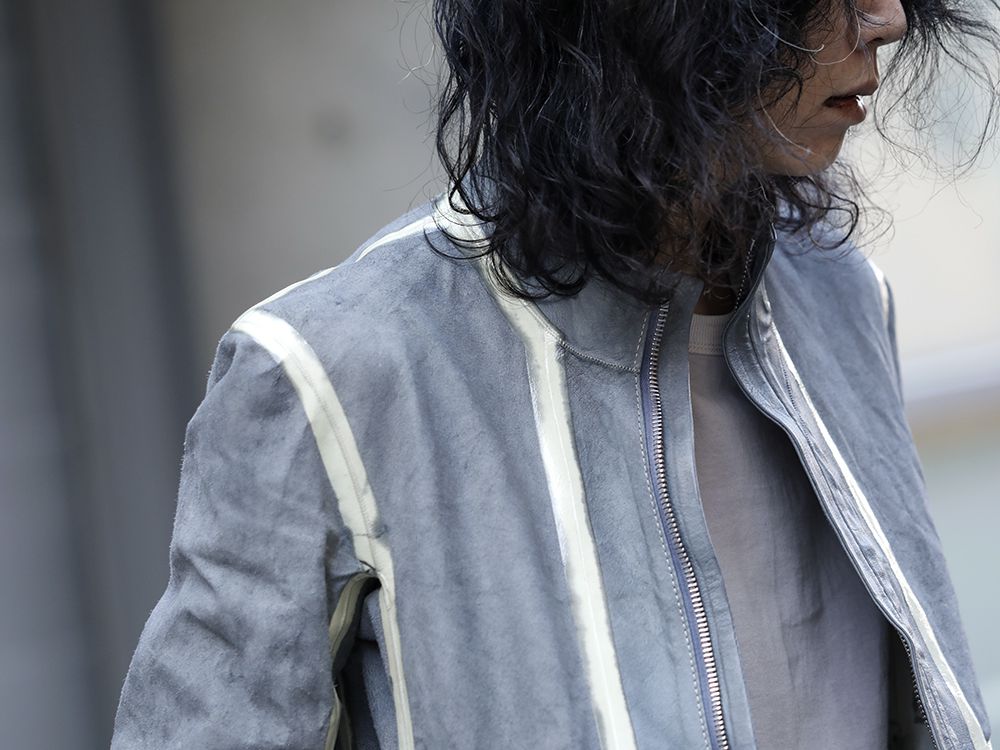 Boris Bidjan Saberi Spray Dye Reversible Leather Jacket Style - 2-001