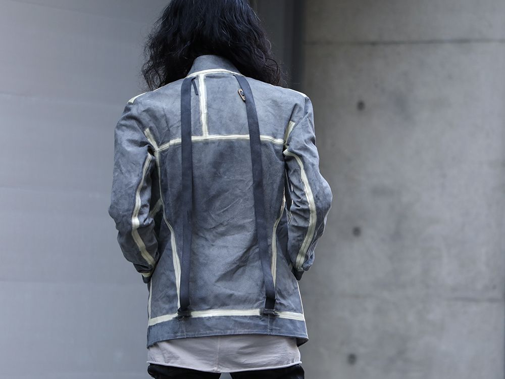 Boris Bidjan Saberi Spray Dye Reversible Leather Jacket Style - 2-004