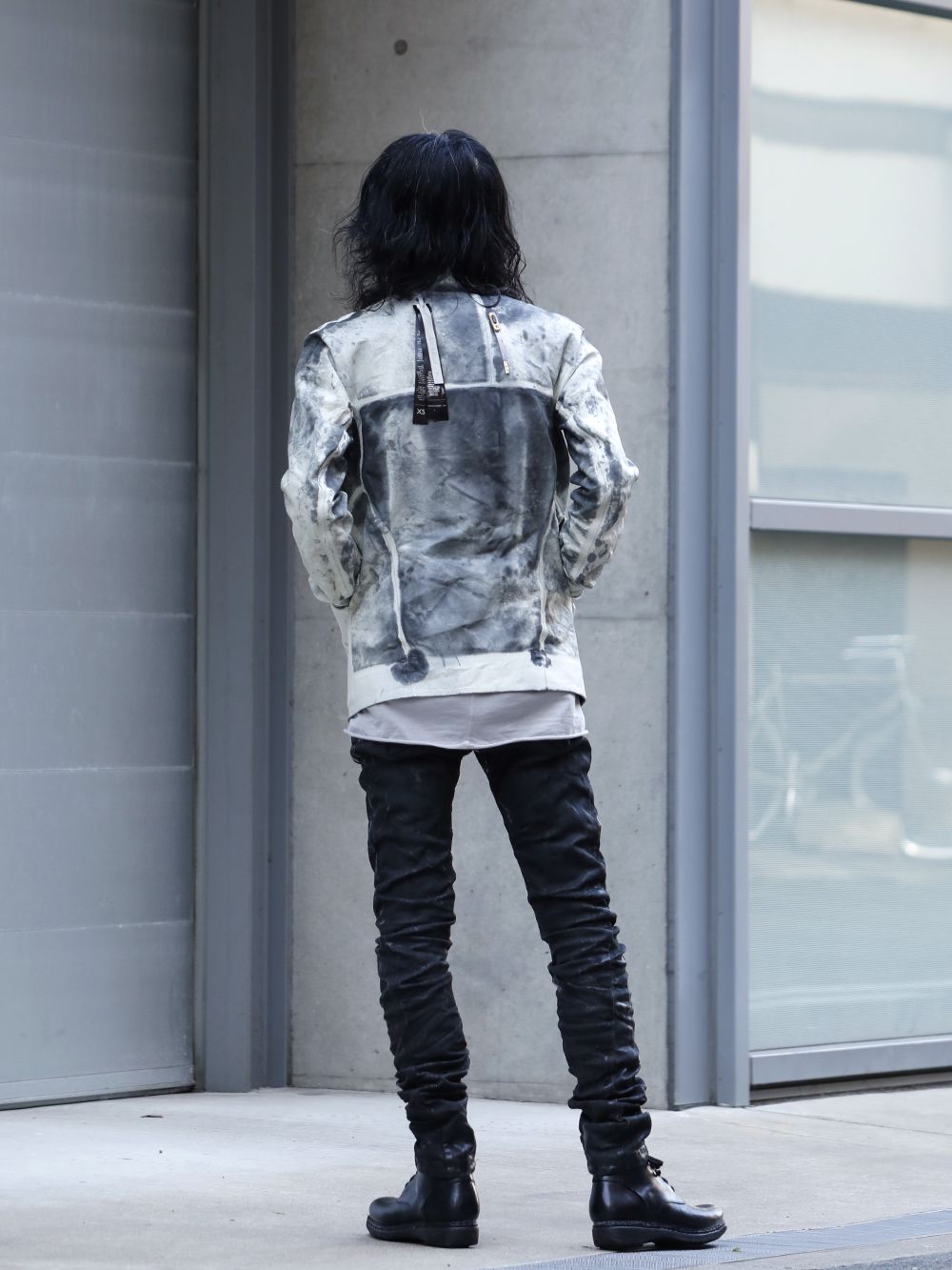 Boris Bidjan Saberi Spray Dye Reversible Leather Jacket Style - 3-003