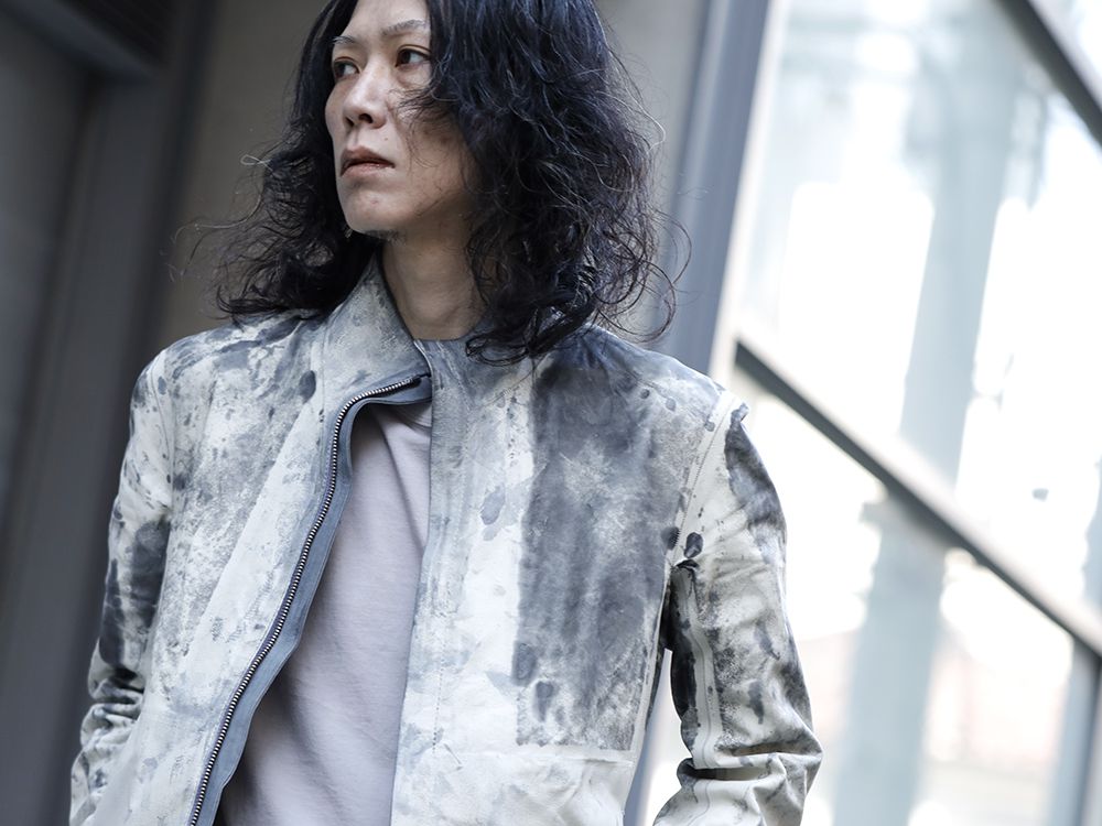 Boris Bidjan Saberi Spray Dye Reversible Leather Jacket Style - 3-004