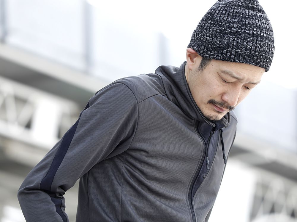 LOGY kyoto 20SS 【 RIPVANWINKLE × VEILANCE 】LEATHER LINE JERSEY JACKET STYLING!!! - 2-005