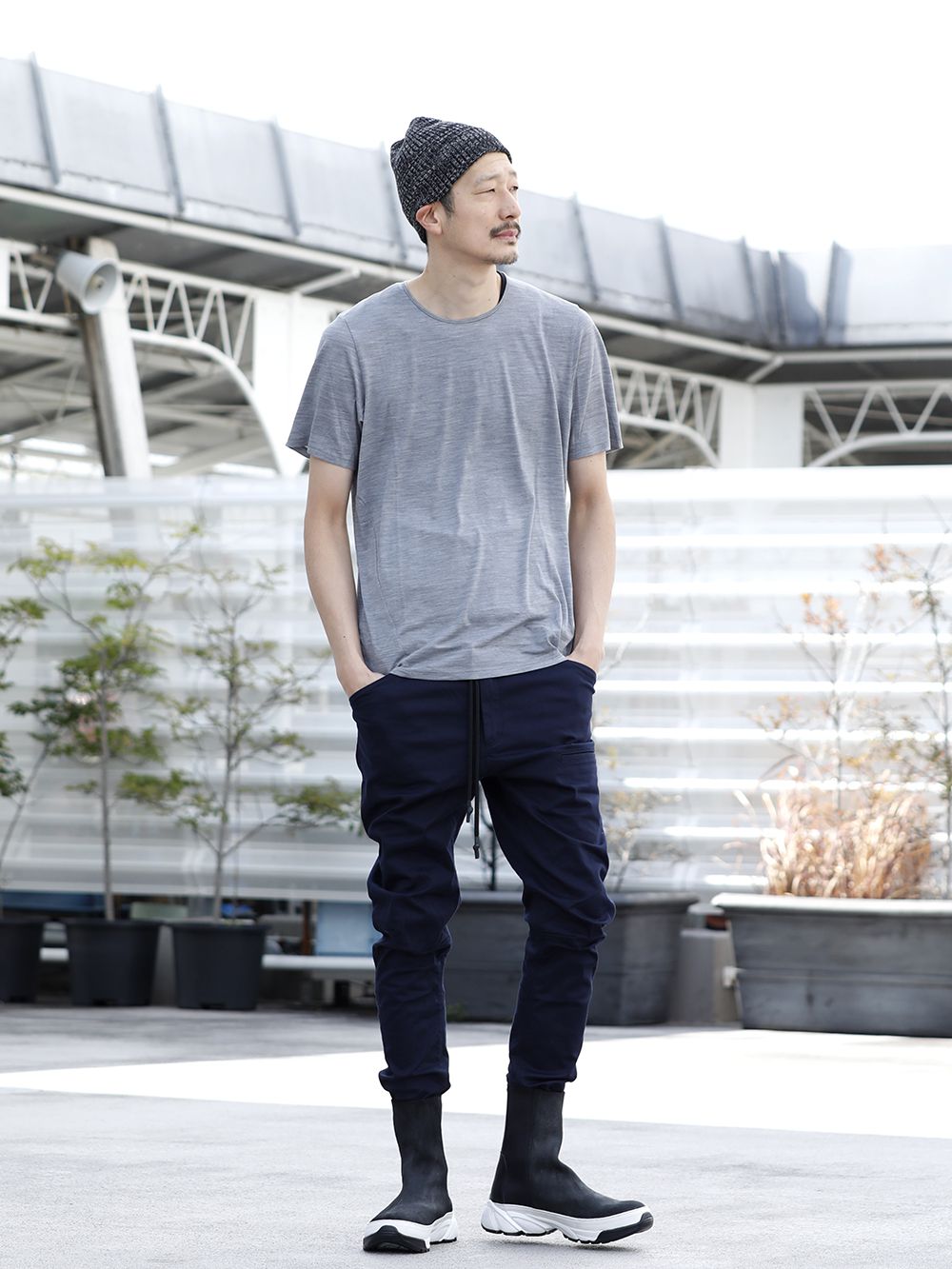 LOGY kyoto 20SS 【 RIPVANWINKLE × VEILANCE 】LEATHER LINE JERSEY JACKET STYLING!!! - 3-001