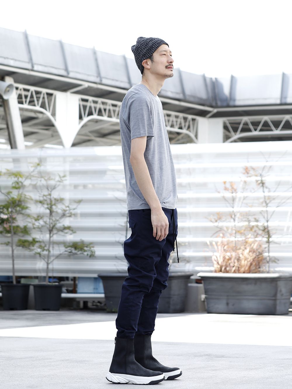 LOGY kyoto 20SS 【 RIPVANWINKLE × VEILANCE 】LEATHER LINE JERSEY JACKET STYLING!!! - 3-002