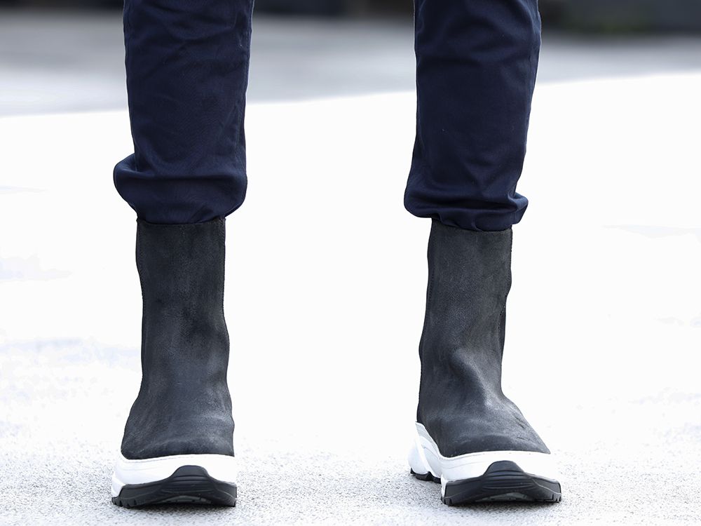 LOGY kyoto 20SS 【 RIPVANWINKLE × VEILANCE 】LEATHER LINE JERSEY JACKET STYLING!!! - 4-004