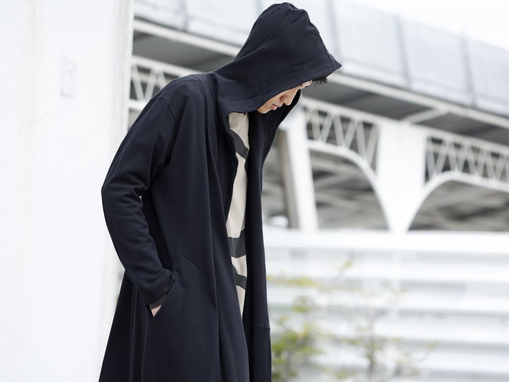 .LOGY kyoto 20ss Ground Y Drape Hood Cardigan STYLE!! - 2-001