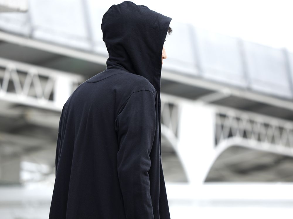 .LOGY kyoto 20ss Ground Y Drape Hood Cardigan STYLE!! - 2-002