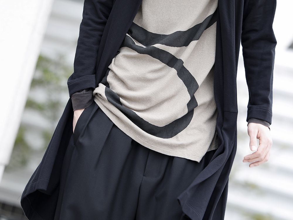 .LOGY kyoto 20ss Ground Y Drape Hood Cardigan STYLE!! - 2-004