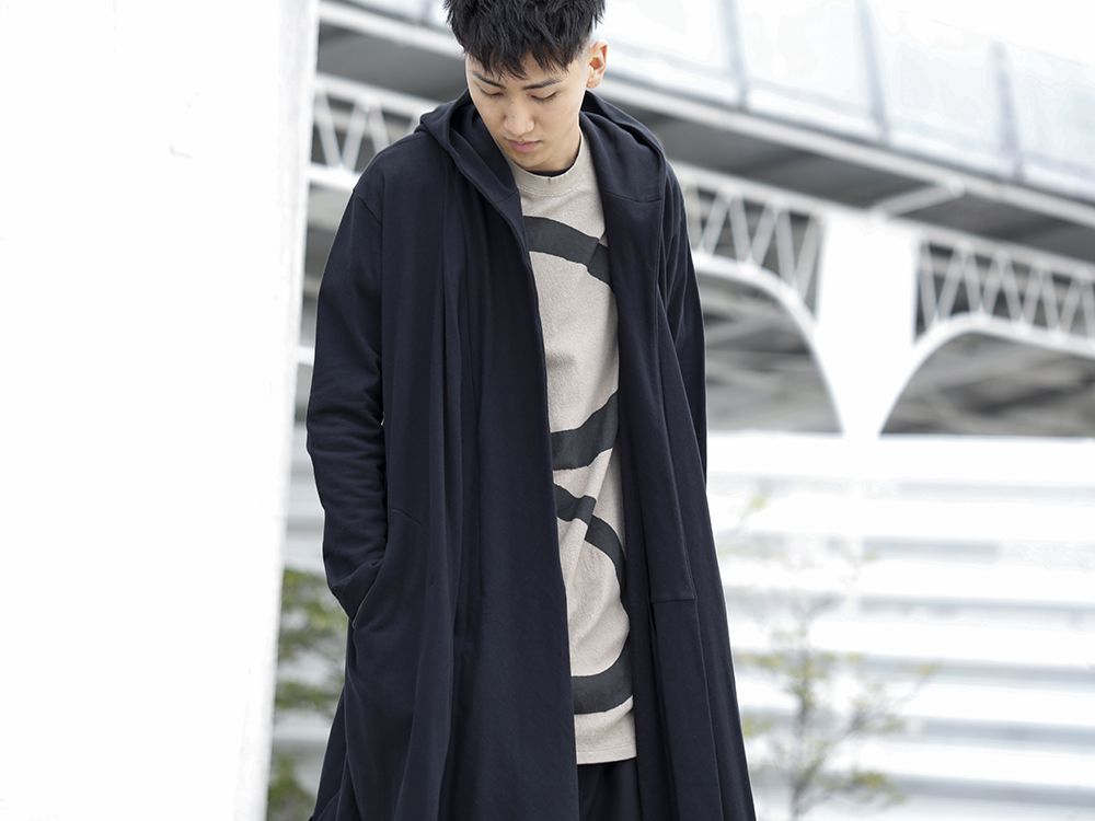 .LOGY kyoto 20ss Ground Y Drape Hood Cardigan STYLE!! - 2-005