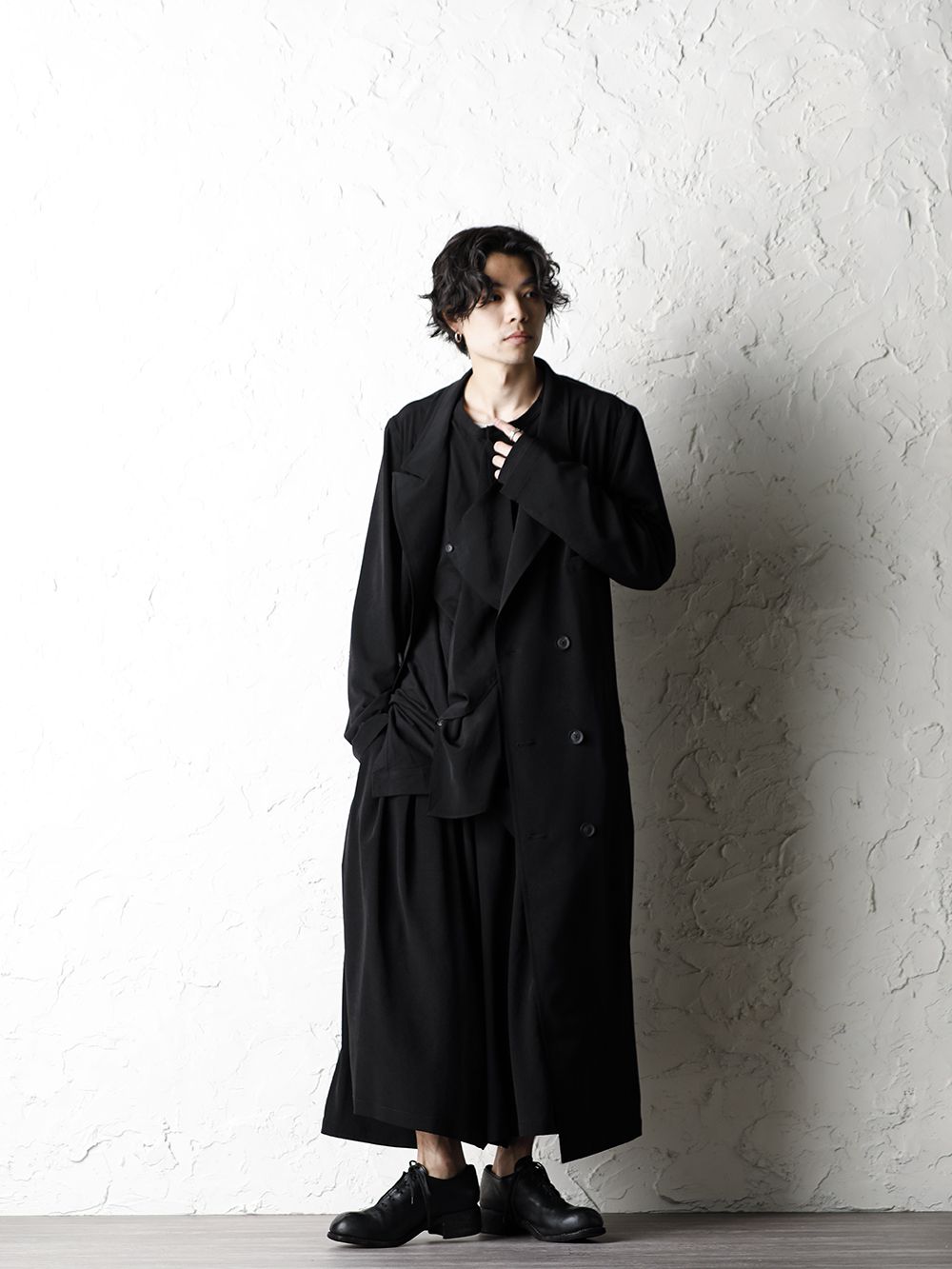 Yohji Yamamoto - ヨウジヤマモト Tuxedo Peaked Long dress Style ...