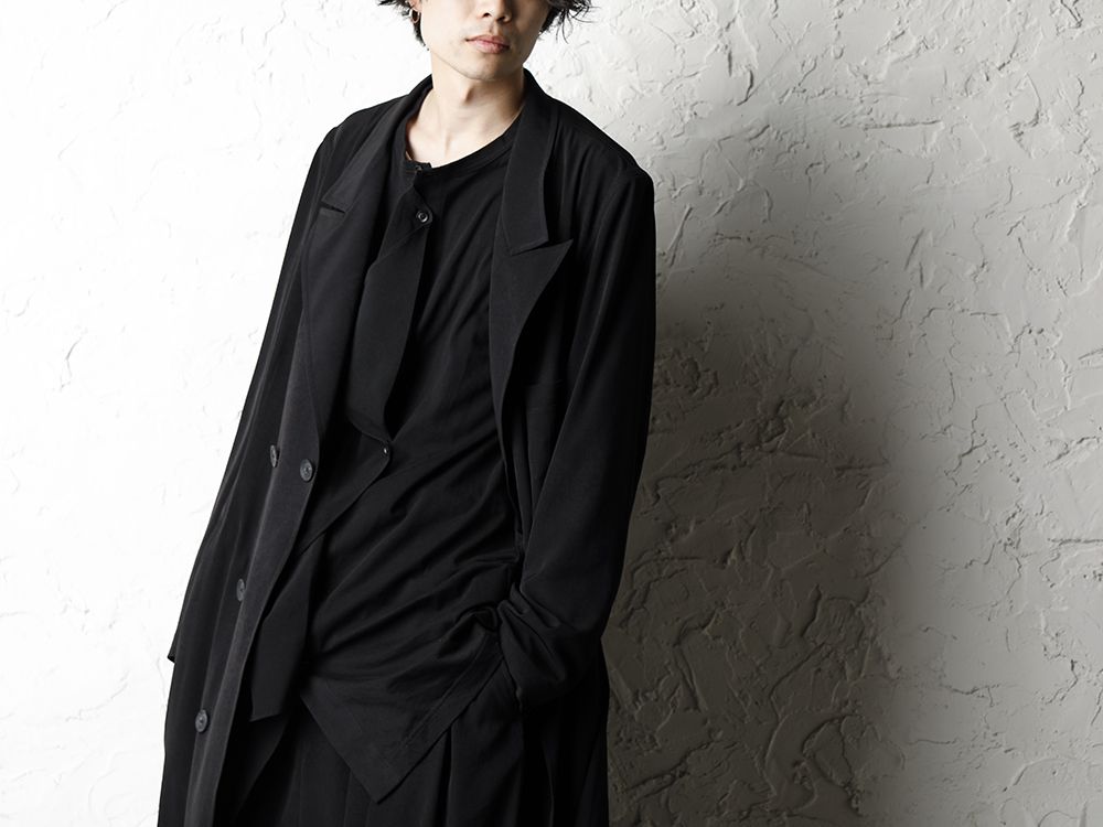 Yohji Yamamoto Tuxedo Peaked Long dress Style - 2-002