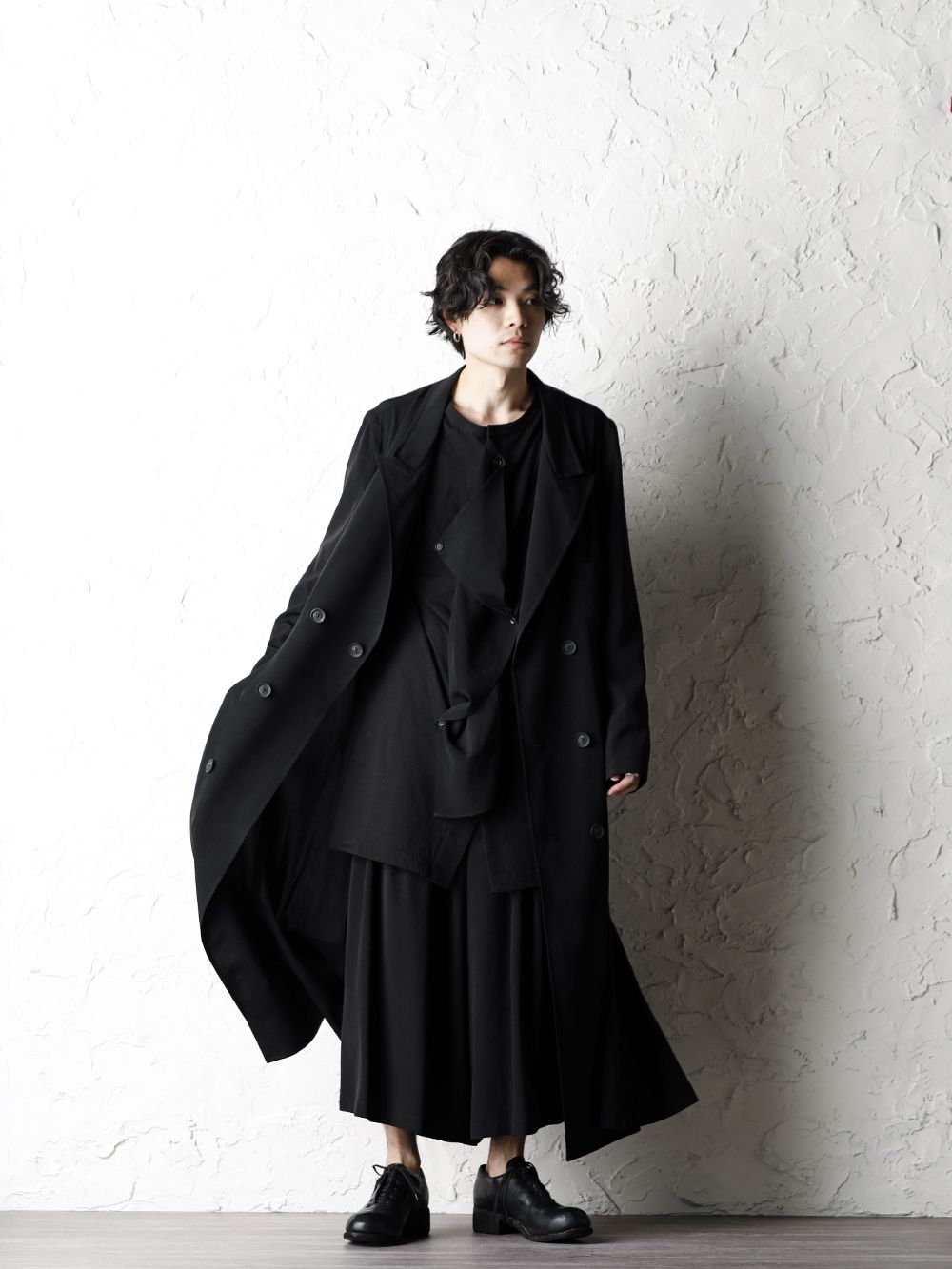 Yohji Yamamoto - ヨウジヤマモト Tuxedo Peaked Long dress Style ...