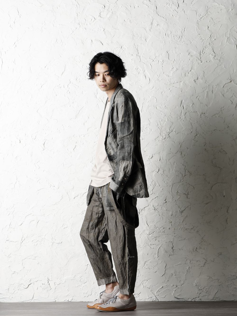 ZIGGY CHEN 20SS  Used Paper Print Set Up Suit Style - 1-002