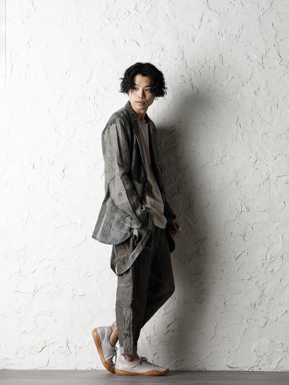 ZIGGY CHEN 20SS  Used Paper Print Set Up Suit Style - 1-003